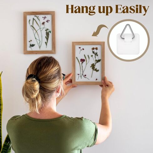 40Pcs Adhesive Picture Hangers Plate Hangers for The Wall Stick On Hooks Sticky Picture Frame Hooks for Pictures Frames Heavy Duty Pictures Hanging Hoops Without Nails in Saudi Arabia