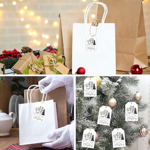 Whaline 100pcs Halloween Paper Gift Tags Pink Boo Ghost Pumpkin Naming Name With With Rope Spooky Label Tags for Trick أو Treat Party Favor Supplies in Saudi Arabia