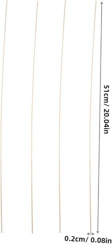 Kisangel 20pcs Thin Bamboo Kite Sticks for Boys and Girls Lightweight Craft Dowels for DIY Kite Assembly and Repair Children's Outdoor Activities in Saudi Arabia