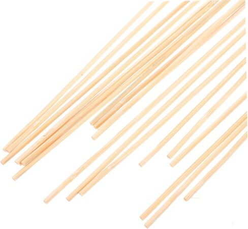 Kisangel 20pcs Thin Bamboo Kite Sticks for Boys and Girls Lightweight Craft Dowels for DIY Kite Assembly and Repair Children's Outdoor Activities in Saudi Arabia
