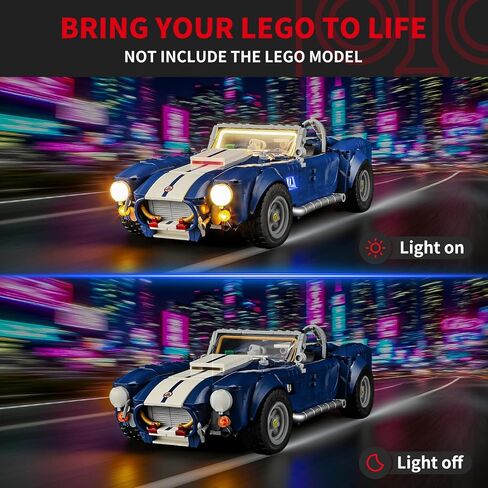 BRIKSMAX 2.0 Light Kit for Lego-Shelby Cobra 427 S/C -Innovative Led Lighting Compatible with Lego Icons 10357 - Not Included Model Set in Saudi Arabia