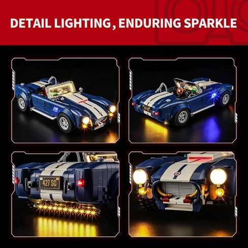 BRIKSMAX 2.0 Light Kit for Lego-Shelby Cobra 427 S/C -Innovative Led Lighting Compatible with Lego Icons 10357 - Not Included Model Set in Saudi Arabia