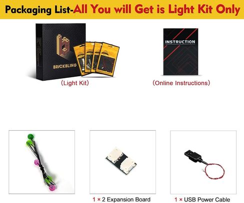 BrickBling Light Kit Compatible with Lego Jack O Lantern Pickup Truck, Creative Lighting Compatible with Lego 40822(Lights Only, No Bricks) in Saudi Arabia