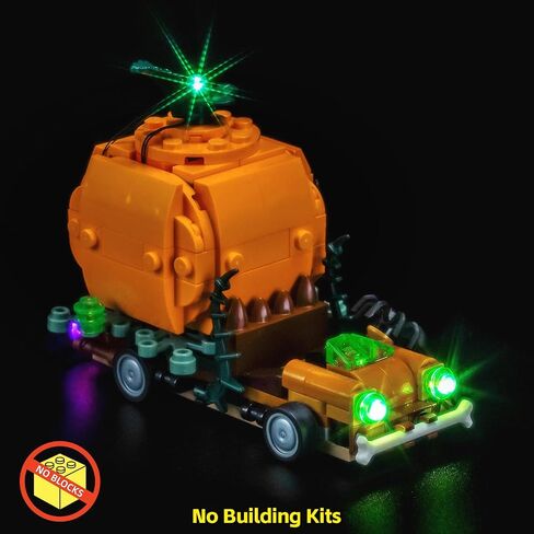 BrickBling Light Kit Compatible with Lego Jack O Lantern Pickup Truck, Creative Lighting Compatible with Lego 40822(Lights Only, No Bricks) in Saudi Arabia
