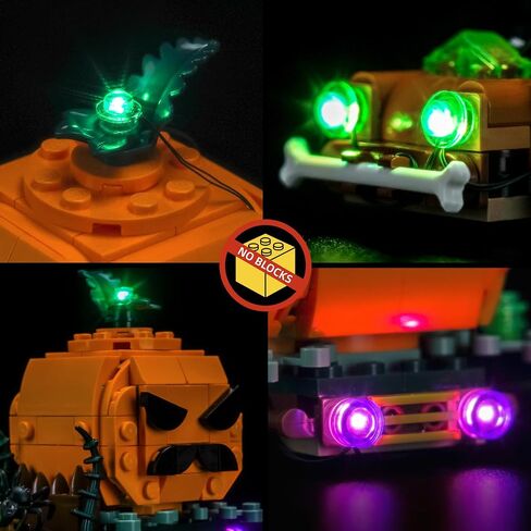 BrickBling Light Kit Compatible with Lego Jack O Lantern Pickup Truck, Creative Lighting Compatible with Lego 40822(Lights Only, No Bricks) in Saudi Arabia