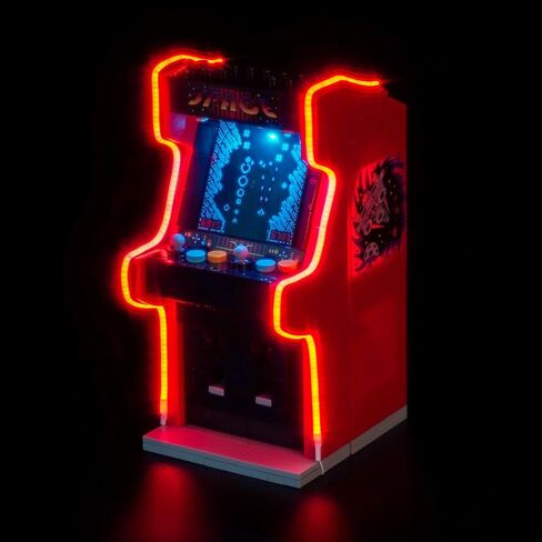 طقم مصباح LED اللطيف متوافق مع آلة Lego Arcade ، الضوء الإبداعي المتوافق مع LEGO 40805 - لا يأتي مع النموذج in Saudi Arabia