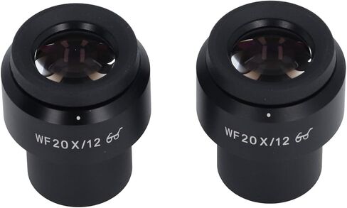 Eujgoov 20x مجال عرض واسع ، تعديل Diopter Zoom العدسة المجهر الرقمي مع واجهة 30 مم لاستريو مناسبة لسلسلة العدسة البصرية جسم معدني in Kuwait