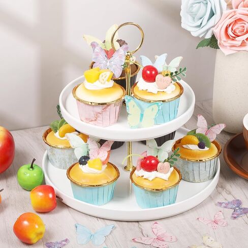 40 PCS زينة كعكة الفراشة الصالحة للأكل ، 7 أنماط مختلطة 7 أنماط كبيرة وصغيرة ورق الفراشة زخرفة كعكة الفراش in Saudi Arabia