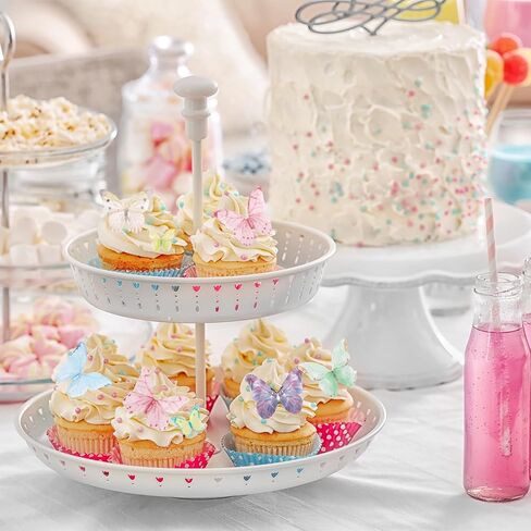 40 PCS زينة كعكة الفراشة الصالحة للأكل ، 7 أنماط مختلطة 7 أنماط كبيرة وصغيرة ورق الفراشة زخرفة كعكة الفراش in Saudi Arabia