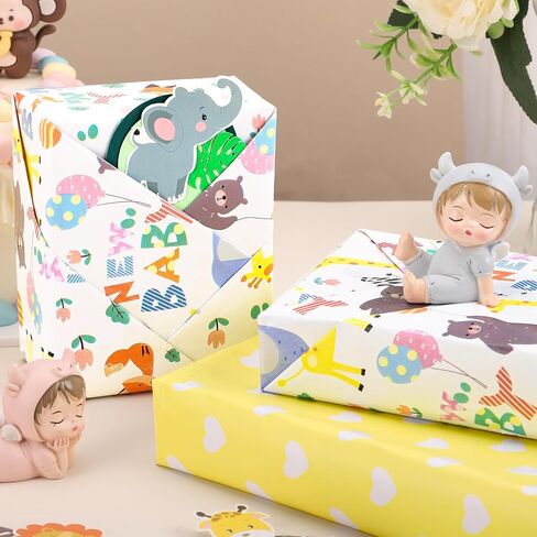 دش رضيع للاستحمام القابل للانعكاس ، لفة ورقة 17 بوصة × 33 قدمًا وورقة جديدة لتصميم الطفل للاستحمام المحايدة للطفل ، وولد حديث ، والاحتفال الأول ، والاحتفال in Kuwait