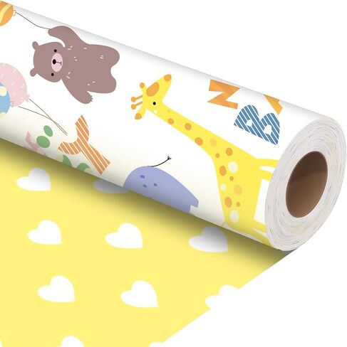 دش رضيع للاستحمام القابل للانعكاس ، لفة ورقة 17 بوصة × 33 قدمًا وورقة جديدة لتصميم الطفل للاستحمام المحايدة للطفل ، وولد حديث ، والاحتفال الأول ، والاحتفال in Kuwait