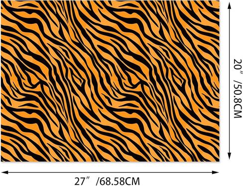 12 ورقة طباعة حيوانات ملفوف مجموعة 4 Safari Leopard Zebra Tiger Giraffe Design Gift Jungle Animal Pur Paw Print Print For Birthday Baby Shower Crafts ، 20 'x 27' ' in Kuwait