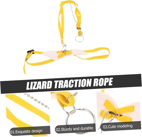GALPADA Pet Traction for Lizard Lightweight and Outside Leash for Reptiles for Bearded Dragons Geckos and Hamsters Compact Design for Easy Carrying in Saudi Arabia