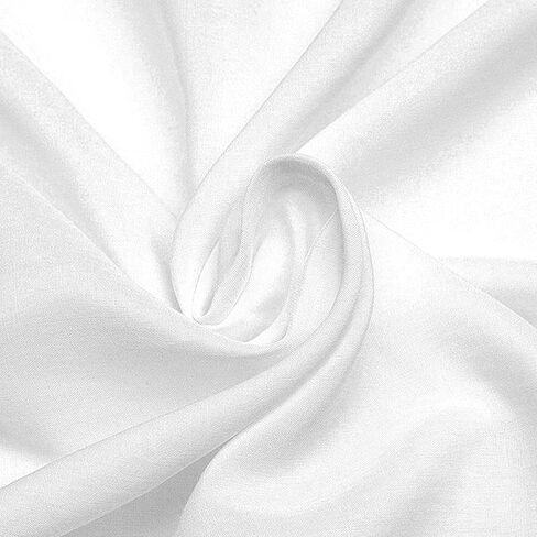 1 Yard White Cotton Fabric, Cotton Fabric by The Yard 59 inch Wide Quilting Cloth for Embroidery DIY Sewing Apparel Cloth in Kuwait