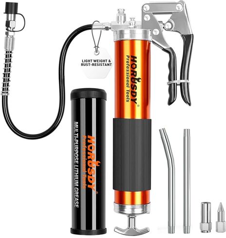HORUSDY Mini Pistol Grip Grease Gun, with 3 OZ. Grease & Coupler (2900 PSI) in Kuwait
