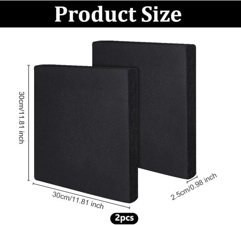 OLYCRAFT 2PCS ورقة حرارية سوداء الرغوة صب الحرف الحرارية 11.8x8x8x1 بوصة مربع ورقة بلاستيكية مرنة قابلة للثني قابلة للانحناء in Saudi Arabia