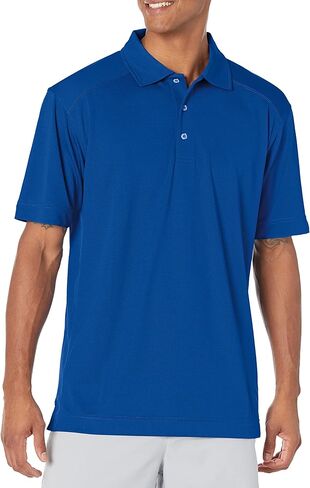 قميص بولو رجالي من Cutter & Buck بشعار Cb Drytec Genre برتقالي جامعي، متنوع in Kuwait