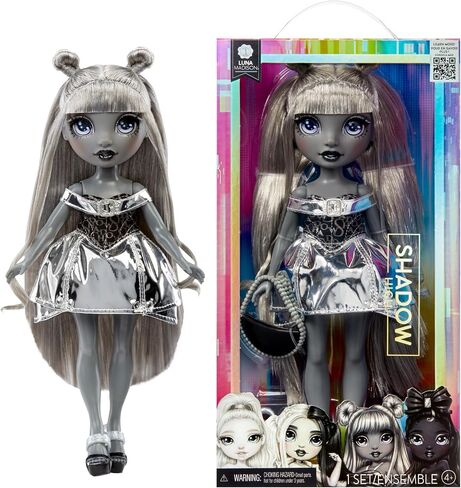 Rainbow High Shadow High Luna Madison- Grayscale 11" Fashion Doll. Grey Hair. Metallic Grey Outfit, Stylish Handbag, Great Gift for Kids 4-10 Years Old in Saudi Arabia