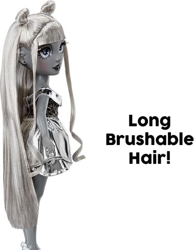 Rainbow High Shadow High Luna Madison- Grayscale 11" Fashion Doll. Grey Hair. Metallic Grey Outfit, Stylish Handbag, Great Gift for Kids 4-10 Years Old in Saudi Arabia