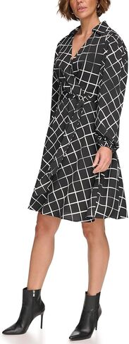 DKNY Women's Long Sleeve Faux Wrap Dress in Kuwait