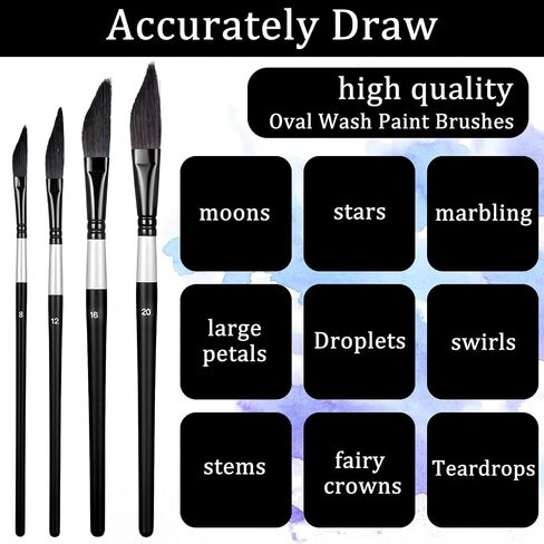Professional Pinstriping Brush, 4PCS High Performance Striping Brushes Long Liner Brush Liner Brushe Art Paint Brushs Paint Brushs Drafting Lettering Brushe for Acrylic, Oil, Watercolor Pain in Saudi Arabia