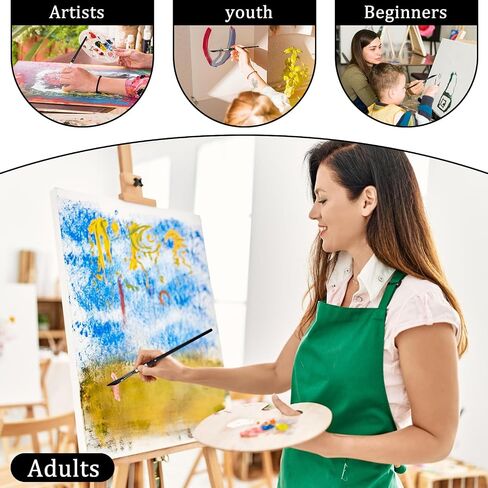 Professional Pinstriping Brush, 4PCS High Performance Striping Brushes Long Liner Brush Liner Brushe Art Paint Brushs Paint Brushs Drafting Lettering Brushe for Acrylic, Oil, Watercolor Pain in Saudi Arabia