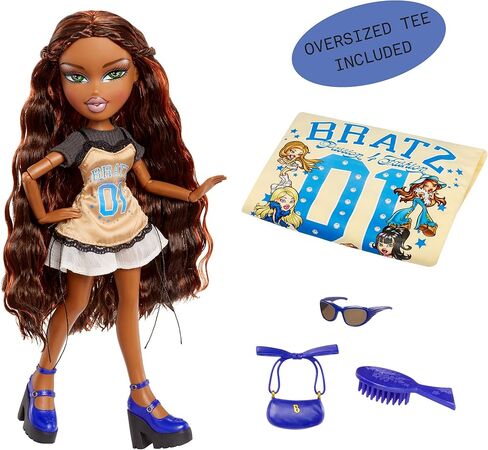 دمية Bratz Stylin 'Sasha Fashion مع تي شيرت قابل للتخصيص لك وإكسسوارات in Kuwait