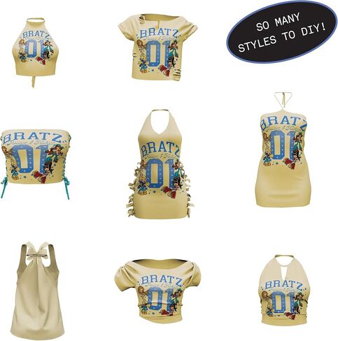 دمية Bratz Stylin 'Sasha Fashion مع تي شيرت قابل للتخصيص لك وإكسسوارات in Kuwait