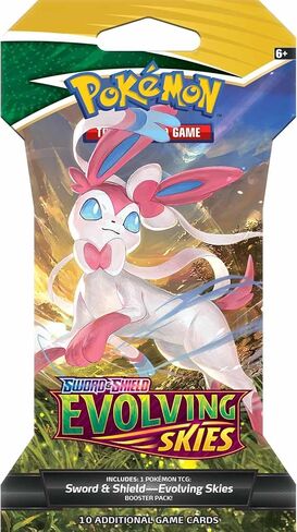 Pokemon TCG: Sword & Shield - Evolving Skies Sleeved Single Booster Pack in Saudi Arabia