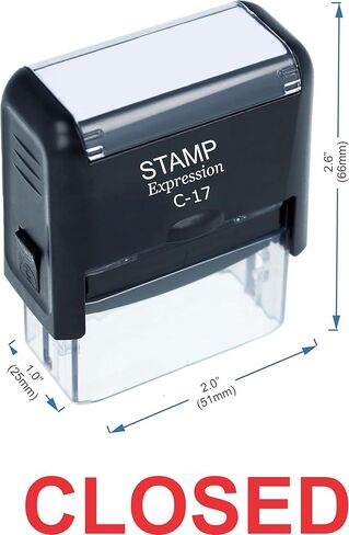 StampExpression - Closed Office Self Inking Rubber Stamp - Red Ink (A-5235) in Saudi Arabia