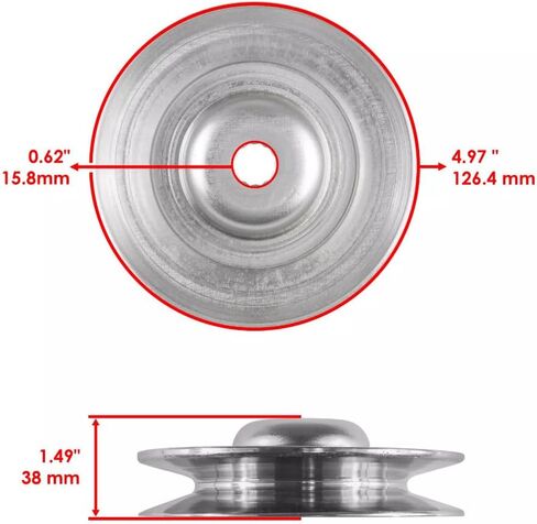 #Uus Pindle Pulley 52 "لـ GT52XLS GT52XLSI GTH27V52LS GTH2752 52" DECK in Saudi Arabia