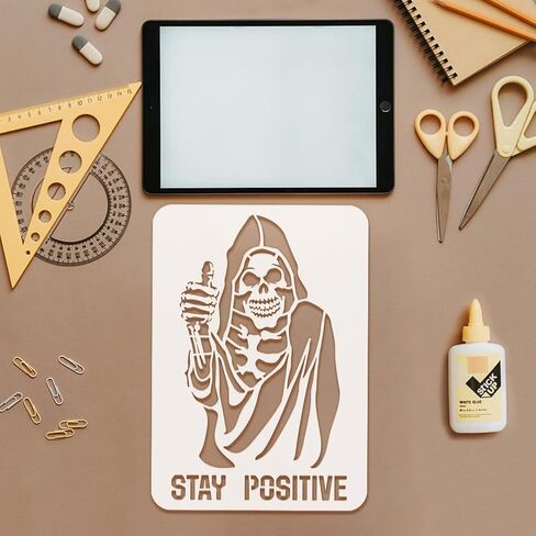 FINGERINSPIRE Funny Grim Reaper Stencil 8.3x11.7inch Halloween Template DIY in Saudi Arabia