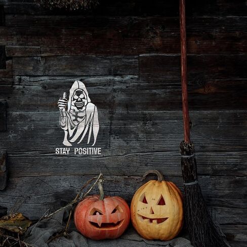 FINGERINSPIRE Funny Grim Reaper Stencil 8.3x11.7inch Halloween Template DIY in Saudi Arabia