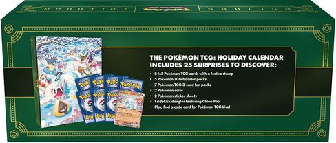 Pokémon TCG: Holiday Calendar (8 Foil Promo Cards, 5 Booster Packs & More) in Saudi Arabia