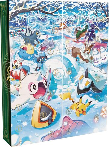 Pokémon TCG: Holiday Calendar (8 Foil Promo Cards, 5 Booster Packs & More) in Saudi Arabia