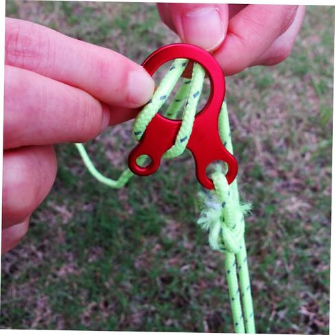 12pcs Quick Knotting Tool Cam Jam Cord Tighteners for Tent Hanging Rope Wind Rope Buckle Camping Supplies in Saudi Arabia