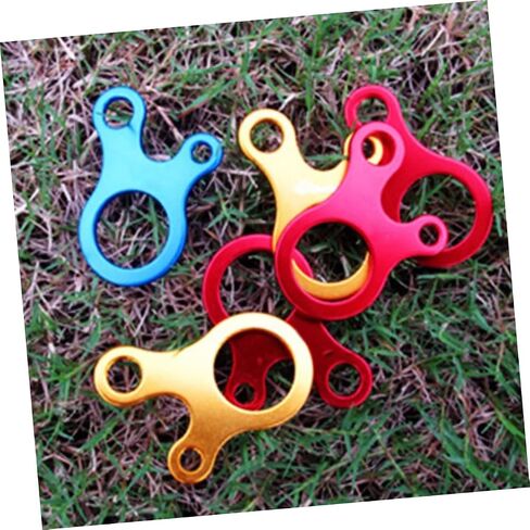 12pcs Quick Knotting Tool Cam Jam Cord Tighteners for Tent Hanging Rope Wind Rope Buckle Camping Supplies in Saudi Arabia