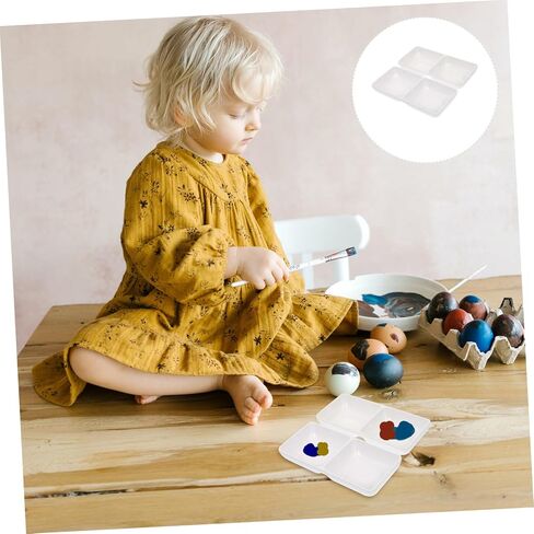 Sosoport 2pcs أطباق الصلصة غير القابلة للانزلاق صواني التحريك للطلاب أوعية خلط الألوان للمشاريع الفنية in Saudi Arabia