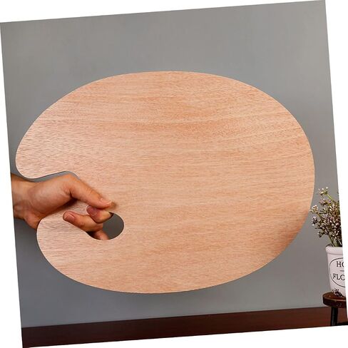 Eco-Friendly Wood Oil Painting Palette Pigment Mixing Tray Art Paint Board for Students Hobbyists in Saudi Arabia