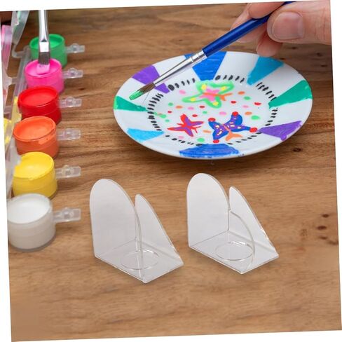 2 Pcs Acrylic Mixing Pallets Waterproof Art Paint Trays for Watercolor and Makeup for Professional Artists and DIY Projects in Saudi Arabia