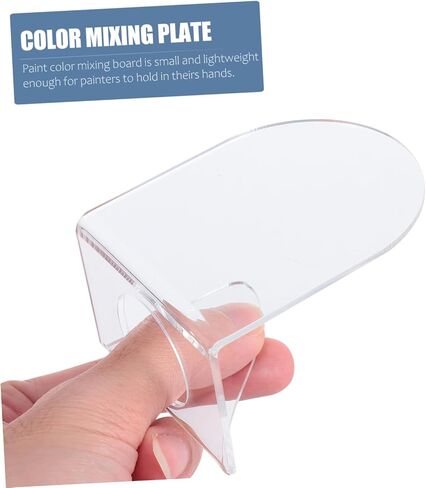 2 Pcs Acrylic Mixing Pallets Waterproof Art Paint Trays for Watercolor and Makeup for Professional Artists and DIY Projects in Saudi Arabia