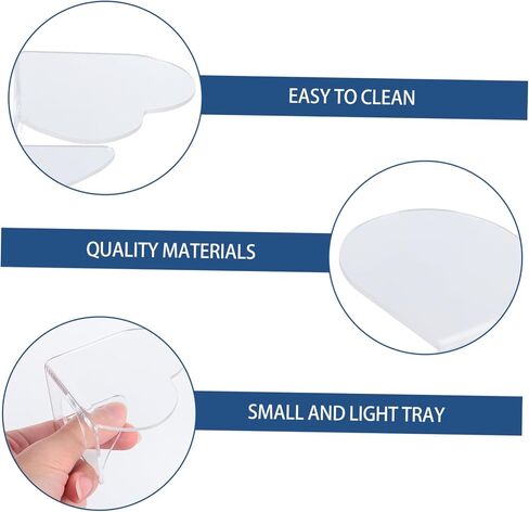 2 Pcs Acrylic Mixing Pallets Waterproof Art Paint Trays for Watercolor and Makeup for Professional Artists and DIY Projects in Saudi Arabia