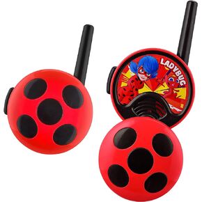 eKids Miraculous Ladybug Walkie Talkies for Kids, Indoor and Outdoor Toys for Kids and Fans of Miraculous Toys for Girls and Boys Red