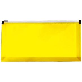 JAM PAPER Plastic Envelopes with Zip Closure - #10 Booklet Wallet - 5 x 10 - Clear - 3/pack
