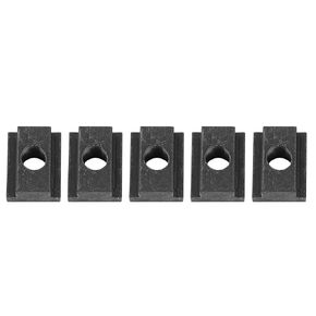 T Slot Nuts, 5-Pack of Iron T Slot Nuts - Ideal T Slot Nut for Tacoma Truck Bed Deck Rails