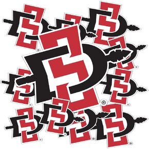 Desert Cactus San Diego State University Sticker SDSU Aztecs Stickers Vinyl Decals Laptop Water Bottle Car Scrapbook T3 (Type 3-1)