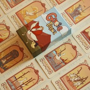 مجموعة بطاقات التارو اللطيفة من Goose، 78 قطعة من بطاقات التارو الحيوانية في صندوق صلب، الحجم القياسي: 4.75 بوصة × 2.75 بوصة (120 مم × 70 مم) in Kuwait