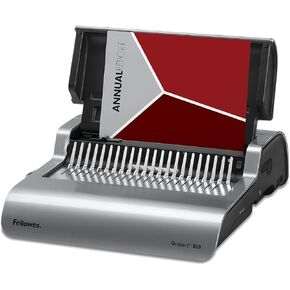 Fellowes 5216901 Quasar 500 Electric Comb Binding System, 16 7/8 x 15 3/8 x 5 1/8, Metallic Gray