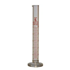 Karter Scientific 412F3, 100ml Graduated Cylinder, Round Base, Borosilicate 3.3 Glass (Single)