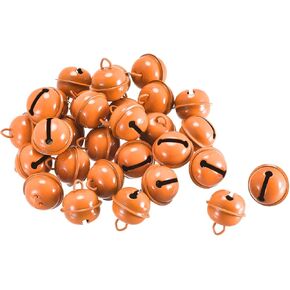 uxcell Jingle Bells, 22mm 80pcs Craft Bells for DIY Holiday Decoration, Musical Party, Home, Festival, Wedding, Red